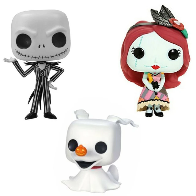 forarbejdning det kan Vag Funko pop Movie Nightmare Before Christmas #313 Dapper Sally #15 Jack  Skellington #71 Zero POP Action Figure Model Dolls Toys