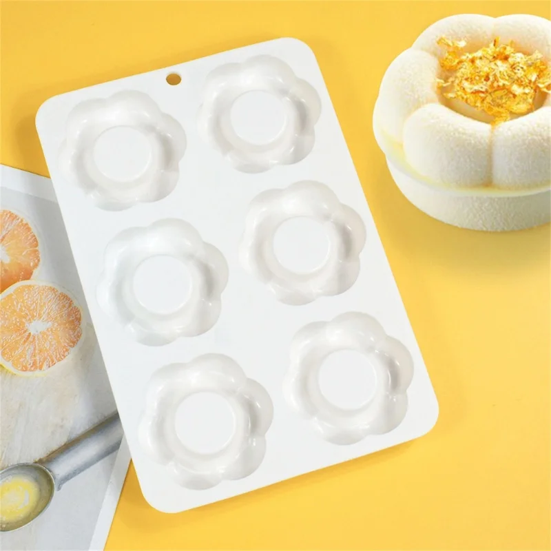 Muffin Cup Cake Mold Flower Shaped Muffin Cup Mold Silicone - Temu