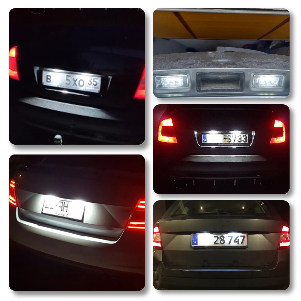 LED Kennzeichenbeleuchtung License Plate für AUDI A1/Q5/A4/A5/A6/A