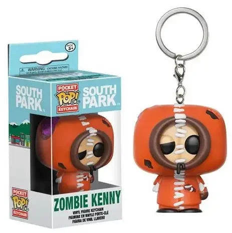 thumbnail image 5 of 5 nuevos llaveros de bolsillo Funko POP South Park Kyle Stan Zombie Kenny Cartman, muñeco movible, juguete, regalo de cumpleaños para niños, 5 of 5