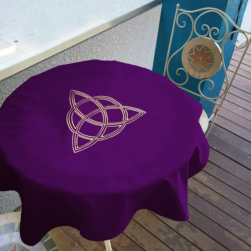 70x70cm tarot tablecloth wicca sun,pentacle velvet  tarot cloth  board game play mat Accessories embroidery table cover tarot hero5 6 t 3d v metal three axis pan tilt tl3t05 photo action photography camera accessories