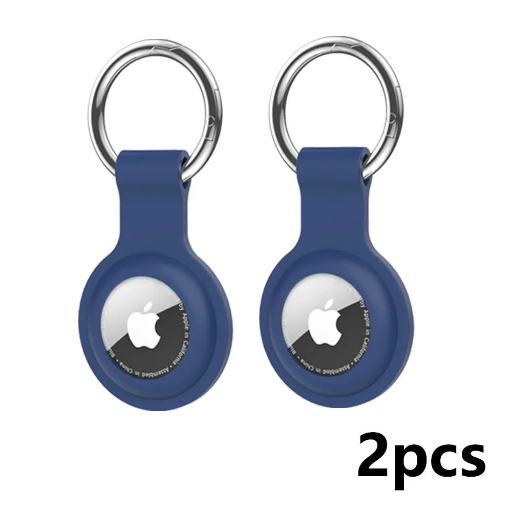 Silicone Protective Keychain Cover for AirTag - Anti-Loss Pendant Accessory