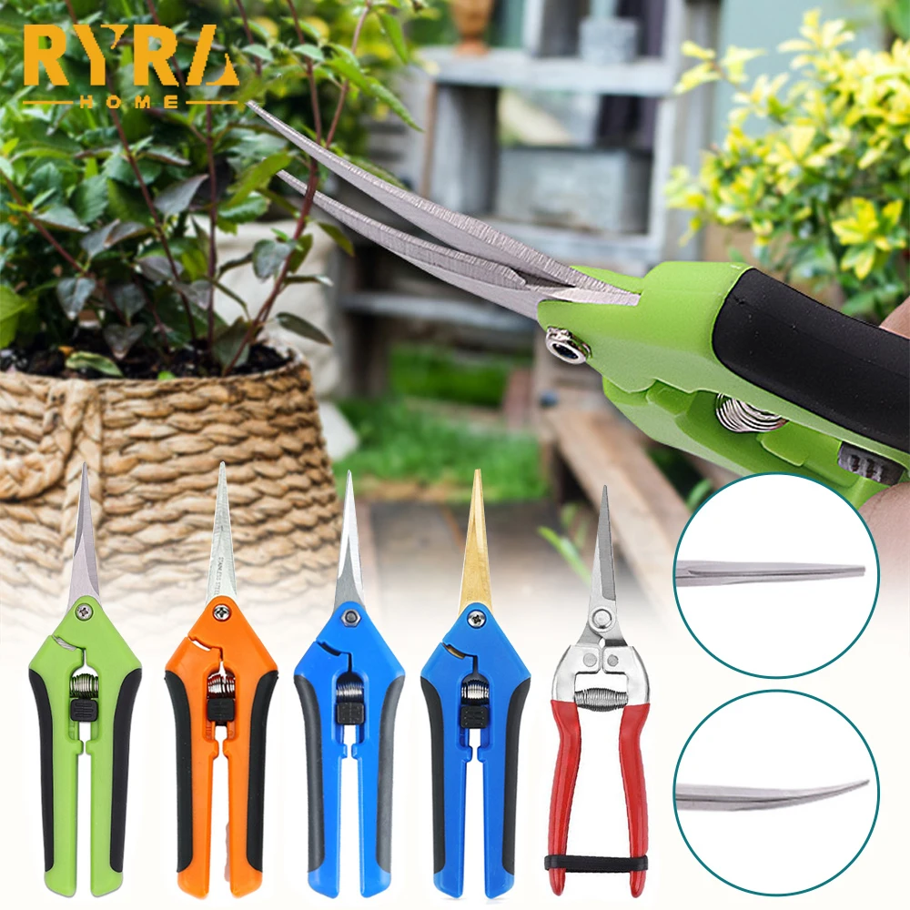 

Садовые инструменты, секаторы, бонсай, металлический инструмент для подрезки, ручной резак для сбора фруктов, сорняков, домашний горшечный инструмент, 1 шт.