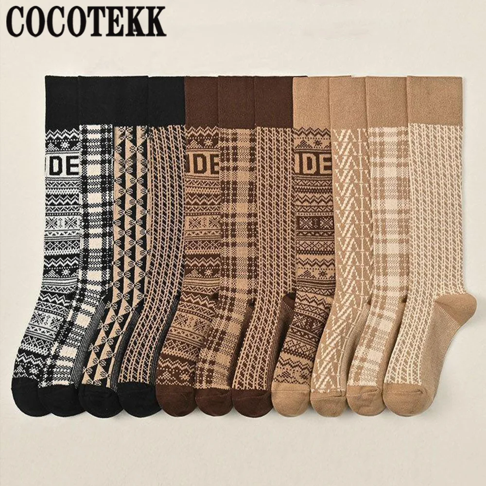 

Горячая Распродажа Модные женские зимние мягкие пикантные носки из чесаного хлопка цветные женские чулки со стразами в британском стиле