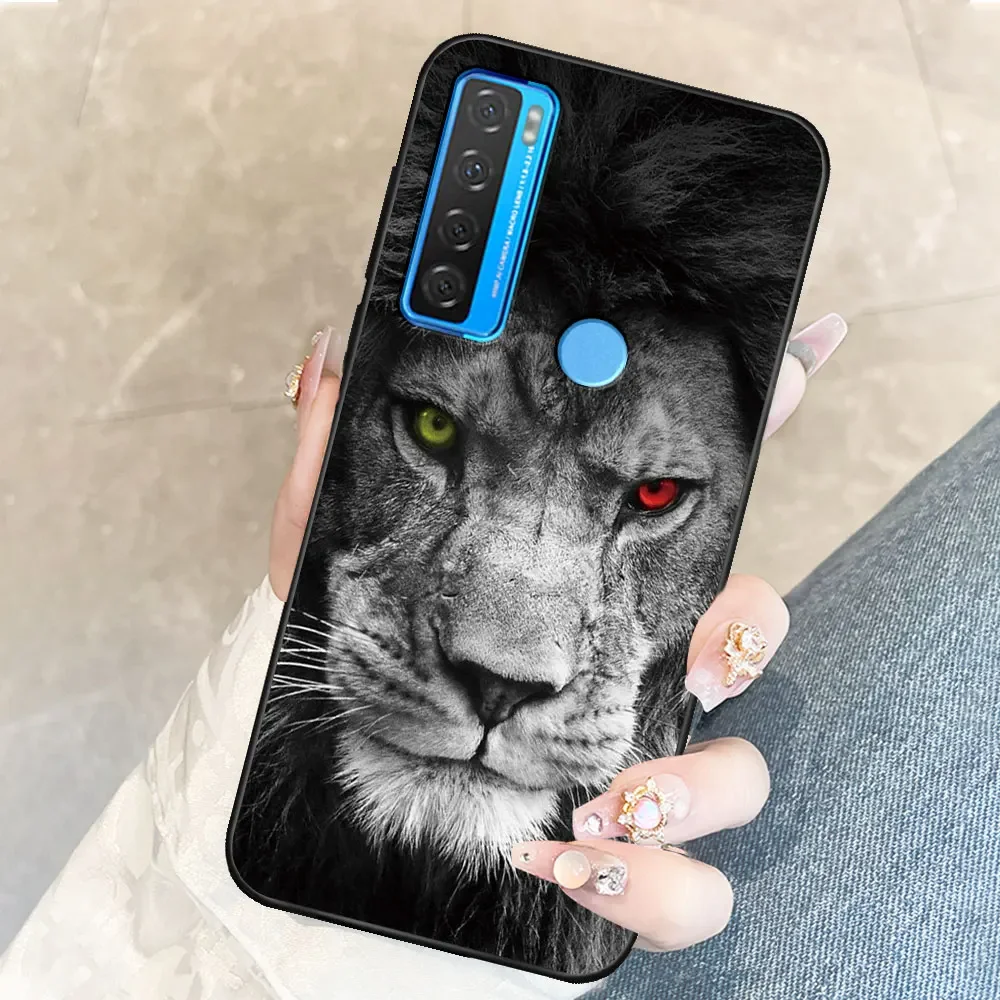 Luxurious TPU Soft Silicone Marble Animal Phone Case - Shockproof Bumper Shell