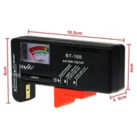 BT-168 AA/AAA/C/D/9V/1.5V batteries Universal Button Cell Battery Colour Coded Meter Indicate Volt Tester Checker BT168 Power 2