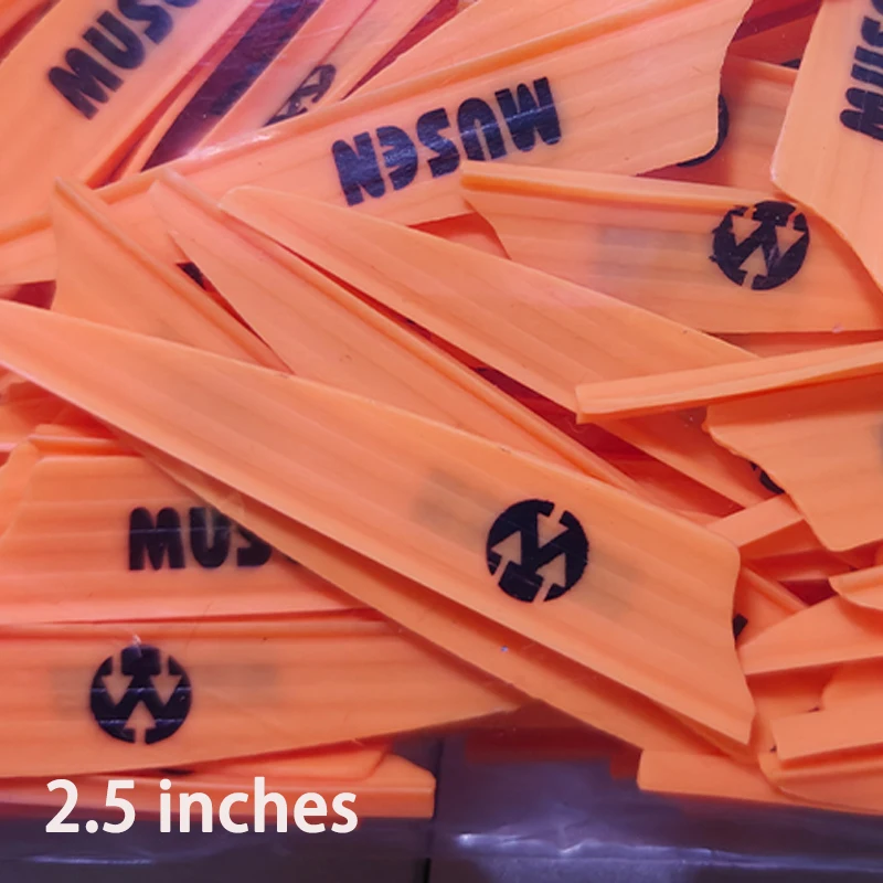 24pcs MUSEN 2.5Inch Air Groove Feather Rubber Vanes Used For Bow And Arrow Shooting Accessories