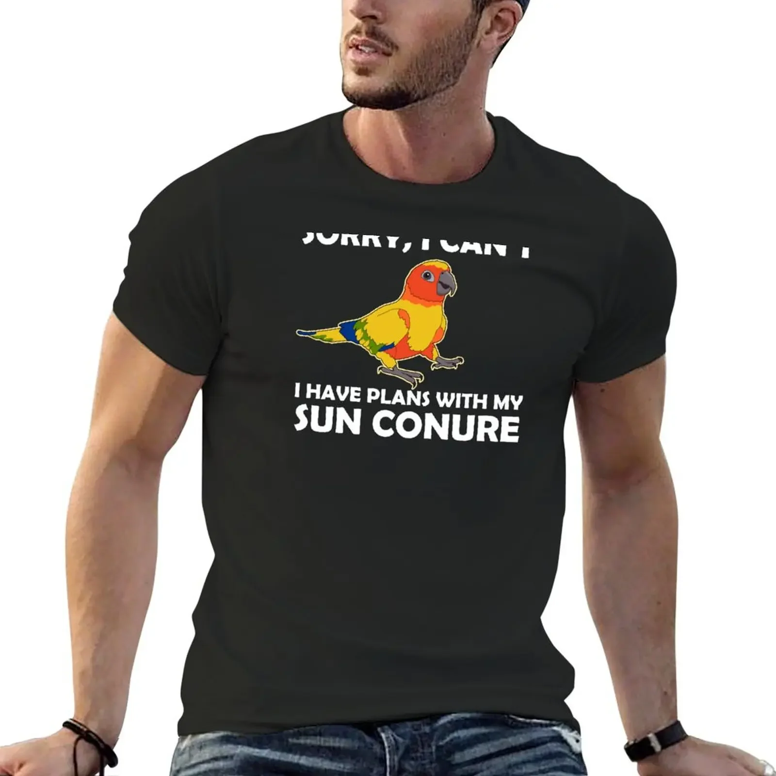 

Funny Pet Parrot Lover Plans With My Sun Conure product T-shirt funnys kawaii clothes T-shirt men