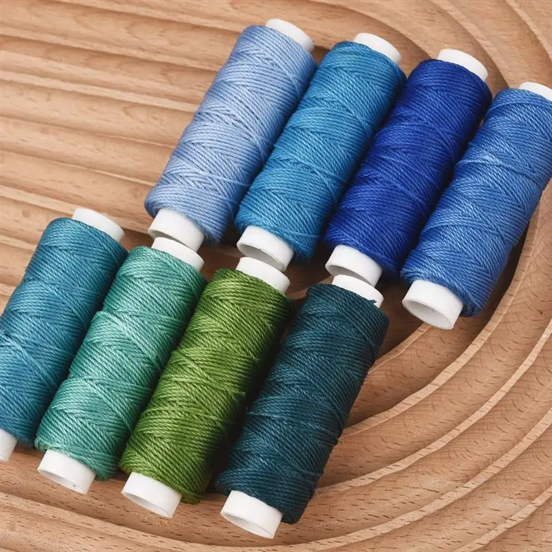 Description Picture 6 of item0.65mm Leather Waxed Thread Cord For DIY Handicraft Tool Hand Stitching Thread 25 Meters Round Waxed Sewing Line 32 Colors