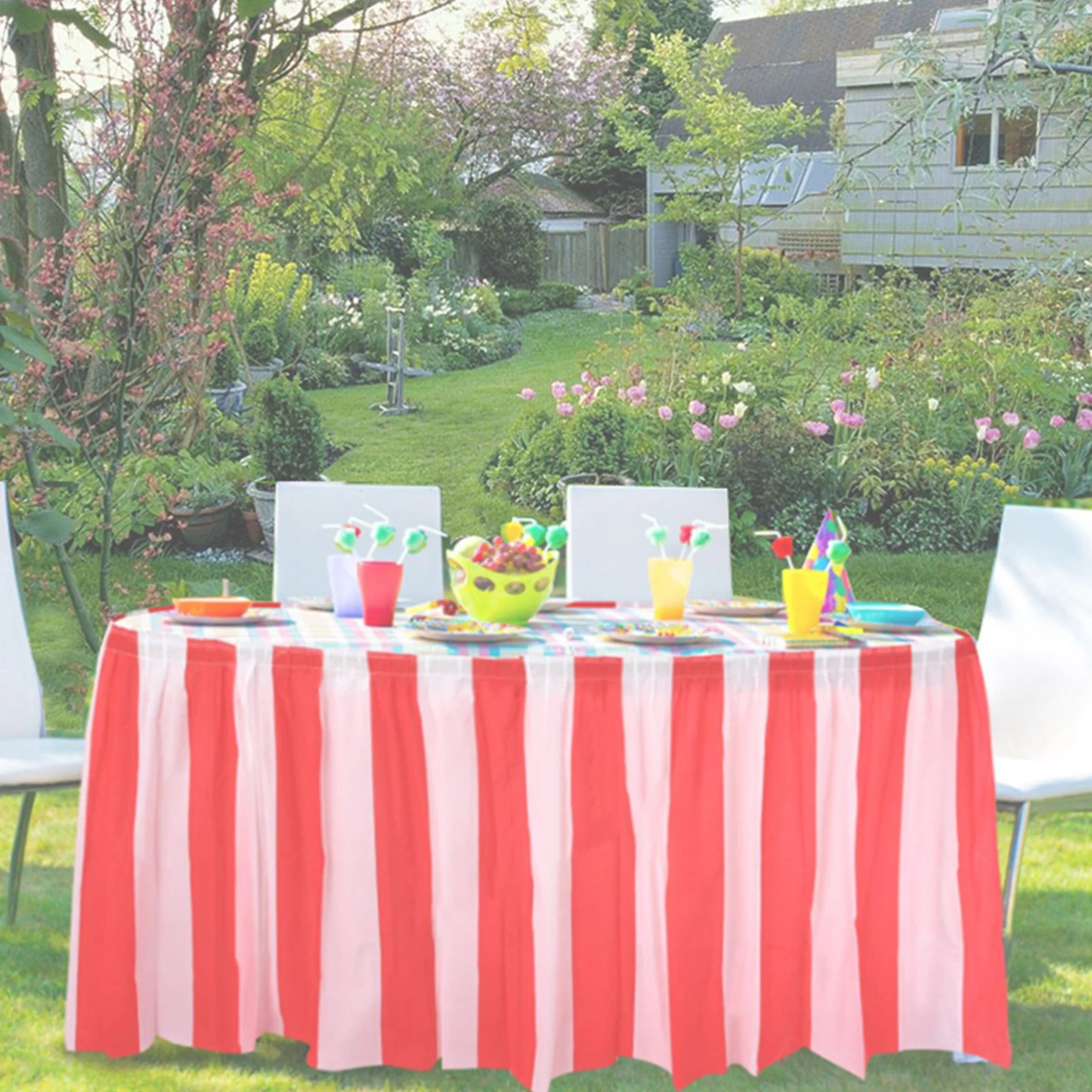 Fashion Table Skirt Cover Lightweight Widely Use Wear-resistant Waterproof Self-adhesive Table Skirt Cover