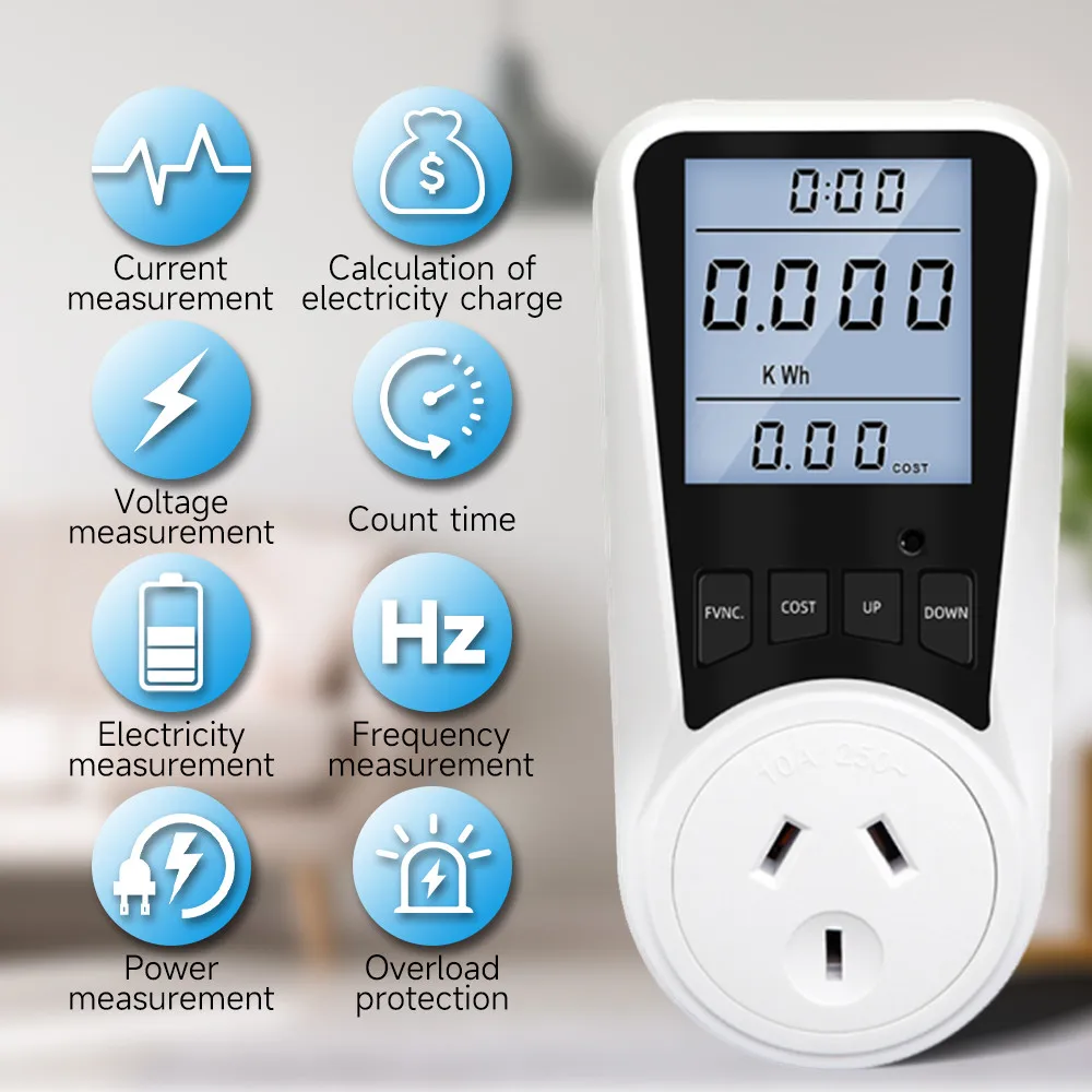 Medidor De Consumo Eléctrico Con Pantalla LCD – Ahorra En Tu Factura De Luz