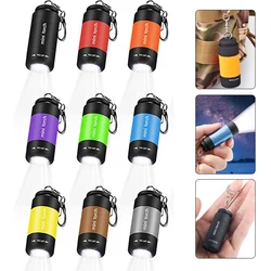 Portable USB Lights Camping Pocket-sized LED Flashlight Mini USB Flashlight Torch Emergency Light Keychain Flashlights