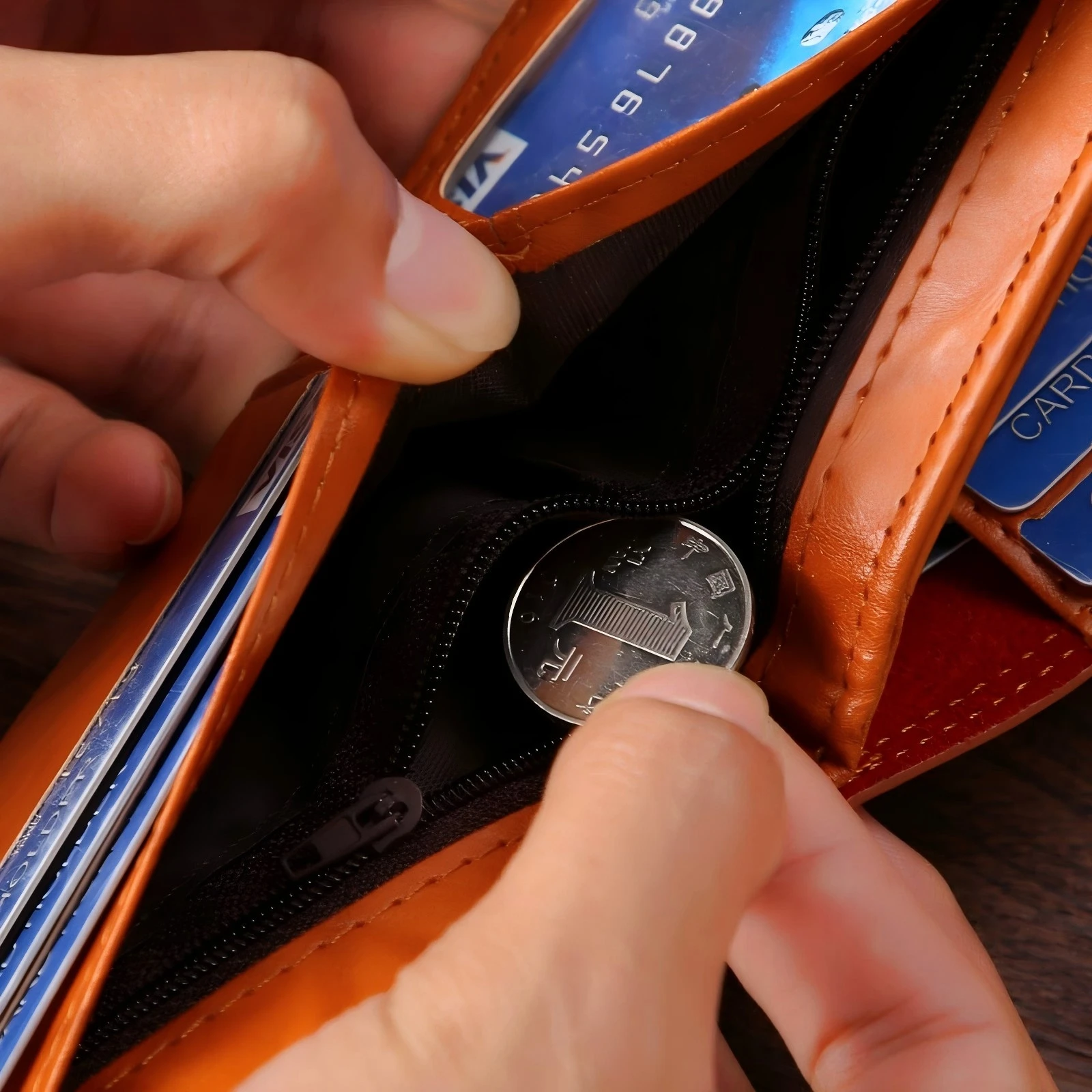 Men's Wallets With 100 US Dollar PatternWallet Male Leather Walet Photo Card HolderFashion Large Capacity Wallet Purse Bag - 5