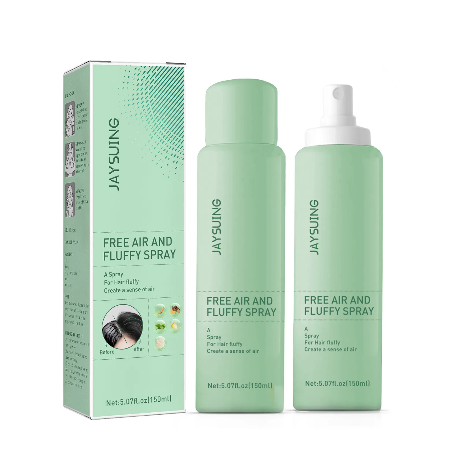 Hair Fluffy Spray Volumizing No Wash Oil Control Styling Gel Thickness Shaping Non-greasy Refreshing Moisturize Hair Hold Spray