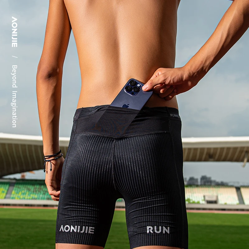 AONIJIE FM5182 Man Sports Quick Drying five Shorts Running training Pants for Running Gym Soccer Marathon