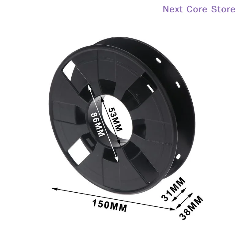 [NC]1/2개 검정색 악기 케이블 와이어 랩 릴 드럼 150mm 3D 프린터 조명용 필라멘트 릴 로프 리드 케이블[NC]