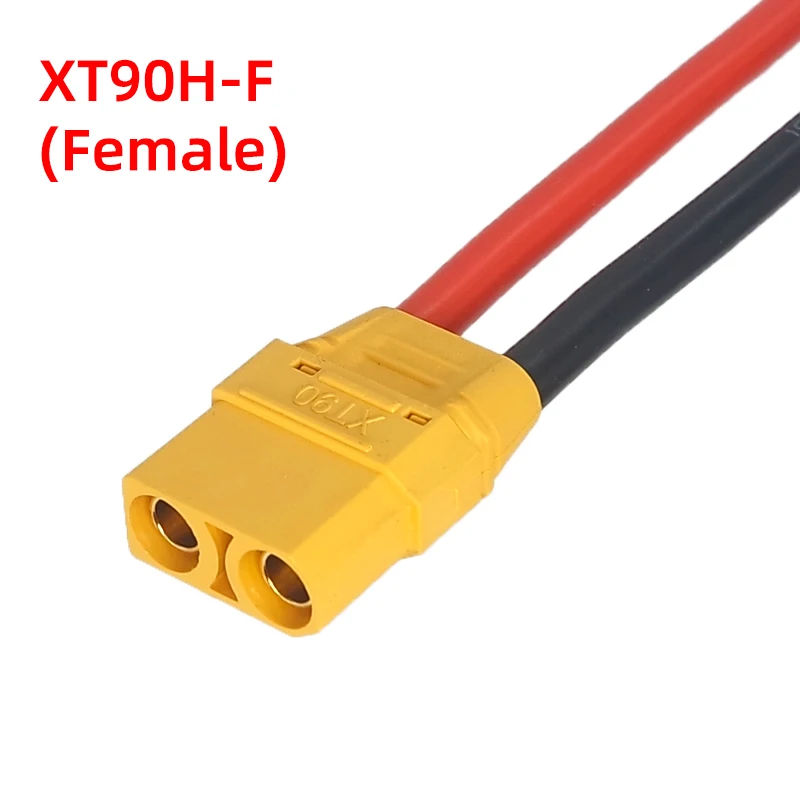 XT90H-Female с силиконовым кабелем 12/10AWG 10 см-1 м модифицированная модель дрона/разъем для литий-полимерного аккумулятора электрического мотоцикла
