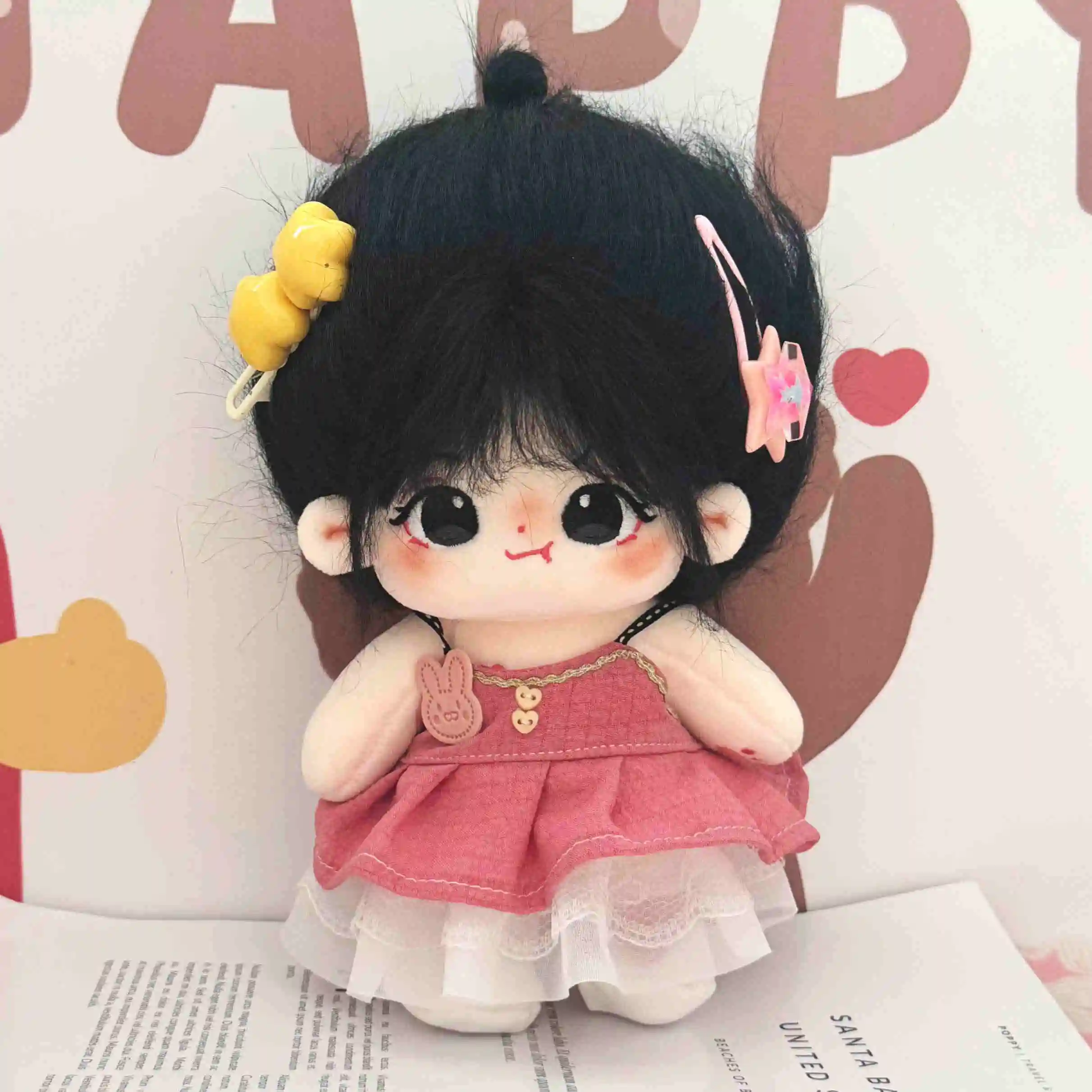20cm Kawaii Plush Cotton Doll Lovely Stuffed Idol Doll Cute Star Figure Dolls Dress Girls Kids Birthday Gift - 6