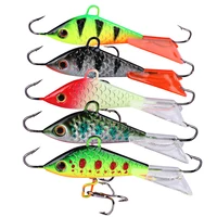 5pcs Winter Fishing Lures Set Ice Jig Vib Balancer 3d Metal Hard Baits Kit Artificial Wobblers For Pike Trolling Carp Swimbait 2