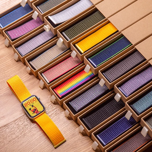 Bracelet de montre en nylon pour Apple Watch Band, Bracelet Correa