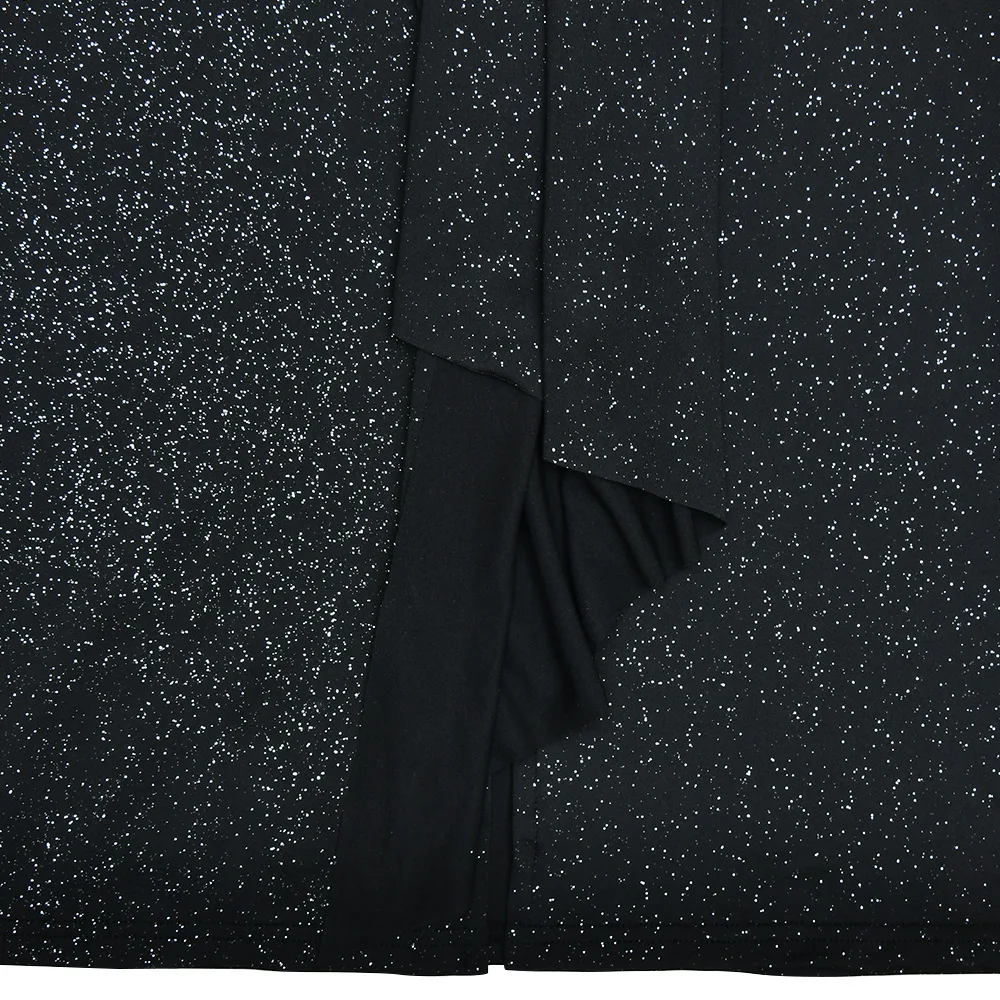 Elegant Long Sleeve Elastic Tight Party Evening Dress For Women Sexy Deep V-Fold Lace Vestido Autumn/Winter New 2025