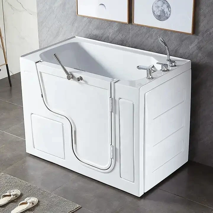 Acrylic water massage bathtub for old people and disable people 6