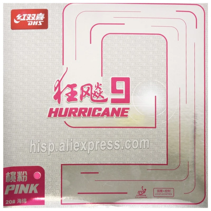 Original DHS Hurricane 9 Table Tennis Rubber H9 Hurricane-9 Ping Pong Sponge