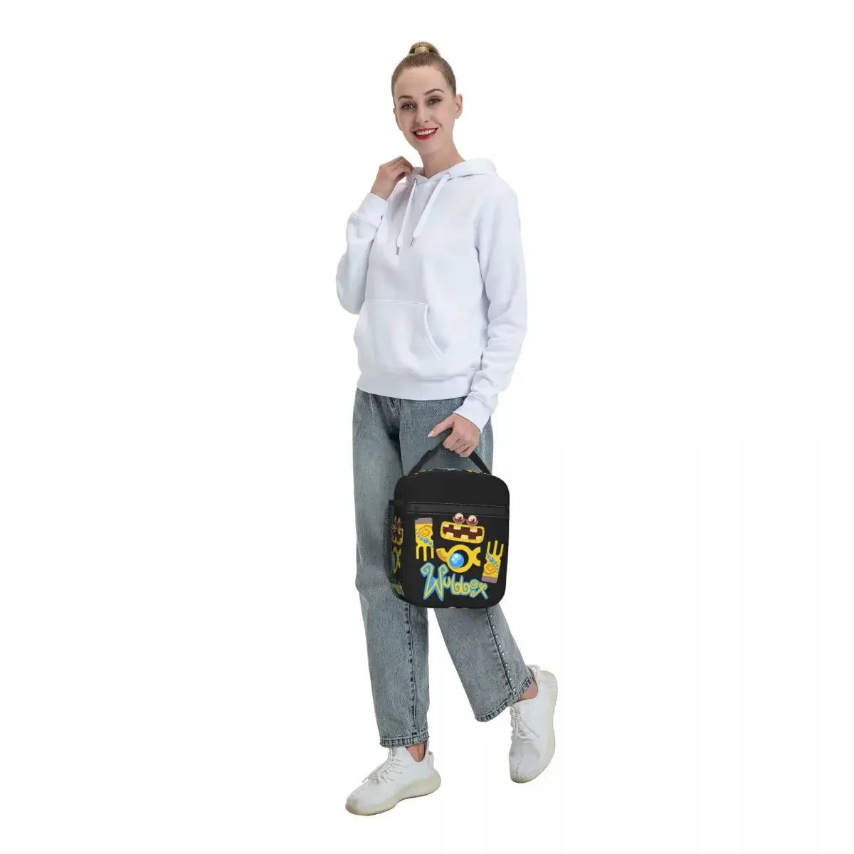 My S-Singings Monsters Lunch Bag For Girls Video Game Lunch Box Picnic Zipper Tote Food Bags Oxford Graphic Design Cooler Bag