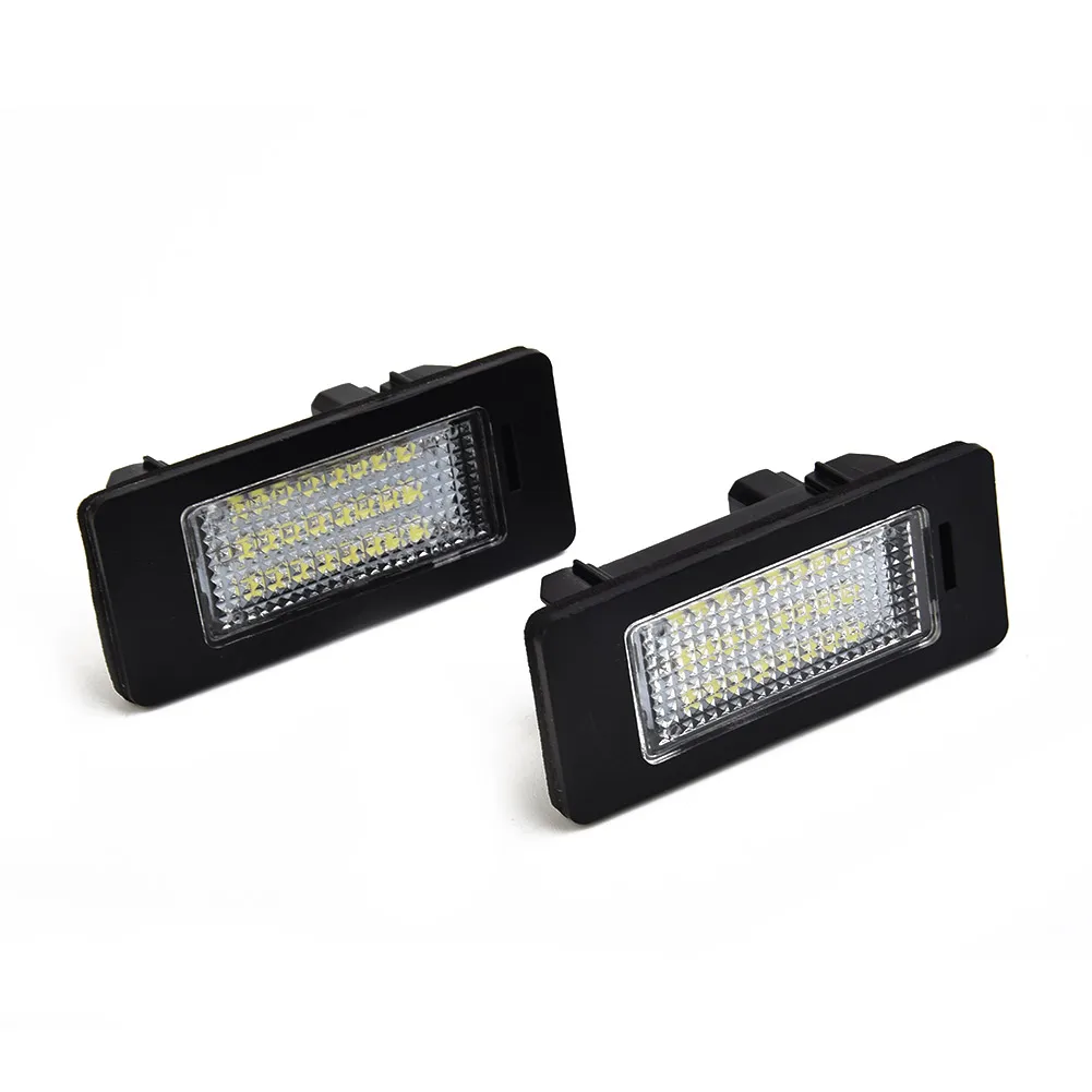 2Pcs Car LED License Plate Number Light For BMW E90 M3 E92 E70 E39 F30 E60 License Plate Lights Error Free License Plate Lamp