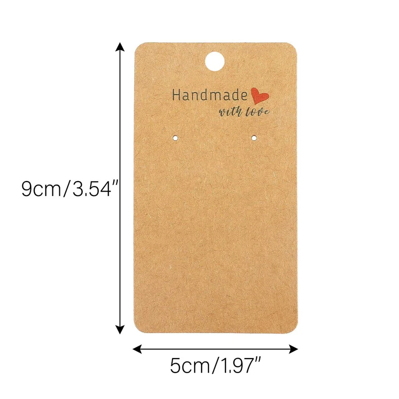 50 Stück 5 * 9 cm Liebe bedruckte Ohrringe-Display-Karte – Detail 8