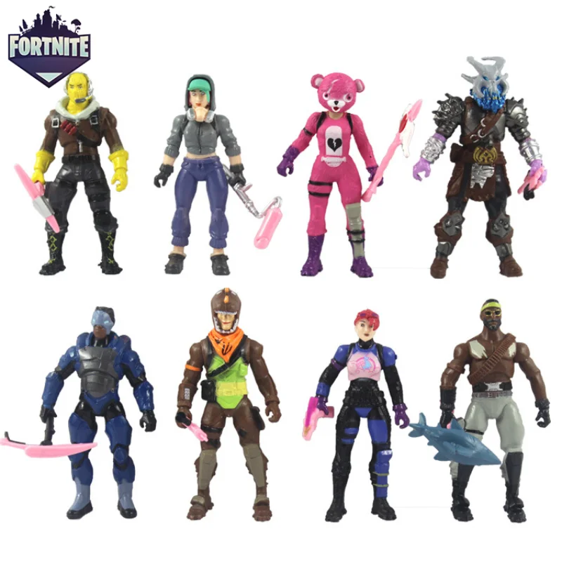 10cm Fortnite Game Action Figure Model Generation Toy Doll with Weapon
