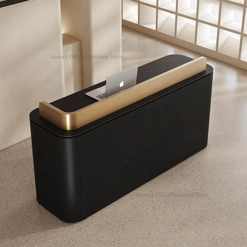 Italian Design Luxury Reception Desks Business Counters Checkout Shops Reception Desks Wooden Office Furniture Kassa LLRD