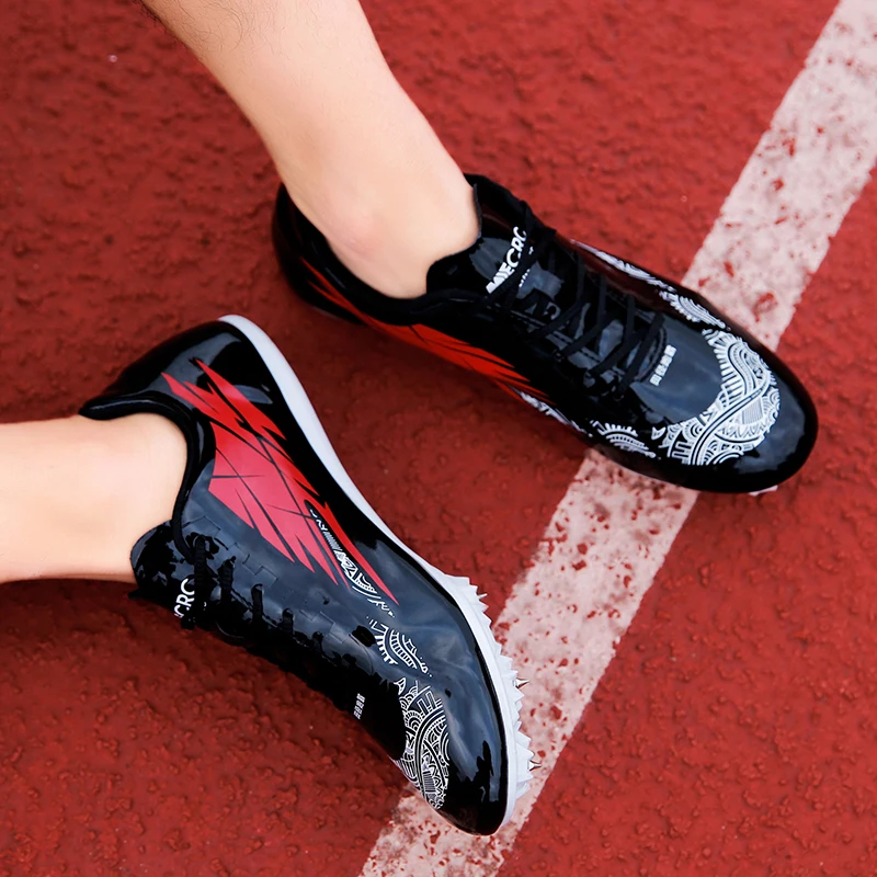 New Stylish Men High Jump Sprint Spikes Shoes Professional Womens Track & Field Short Running Race Sneakers Teenager Long Jump