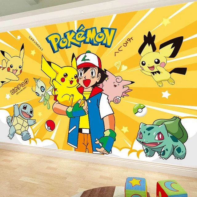 Papier Peint Autocollant Décoratif Pokémon, Dessin Animé, Pikachu,  Psyrésines, Bulbasaur, Personnalité Créative, Kawaii, Nouvelle Collection -  AliExpress