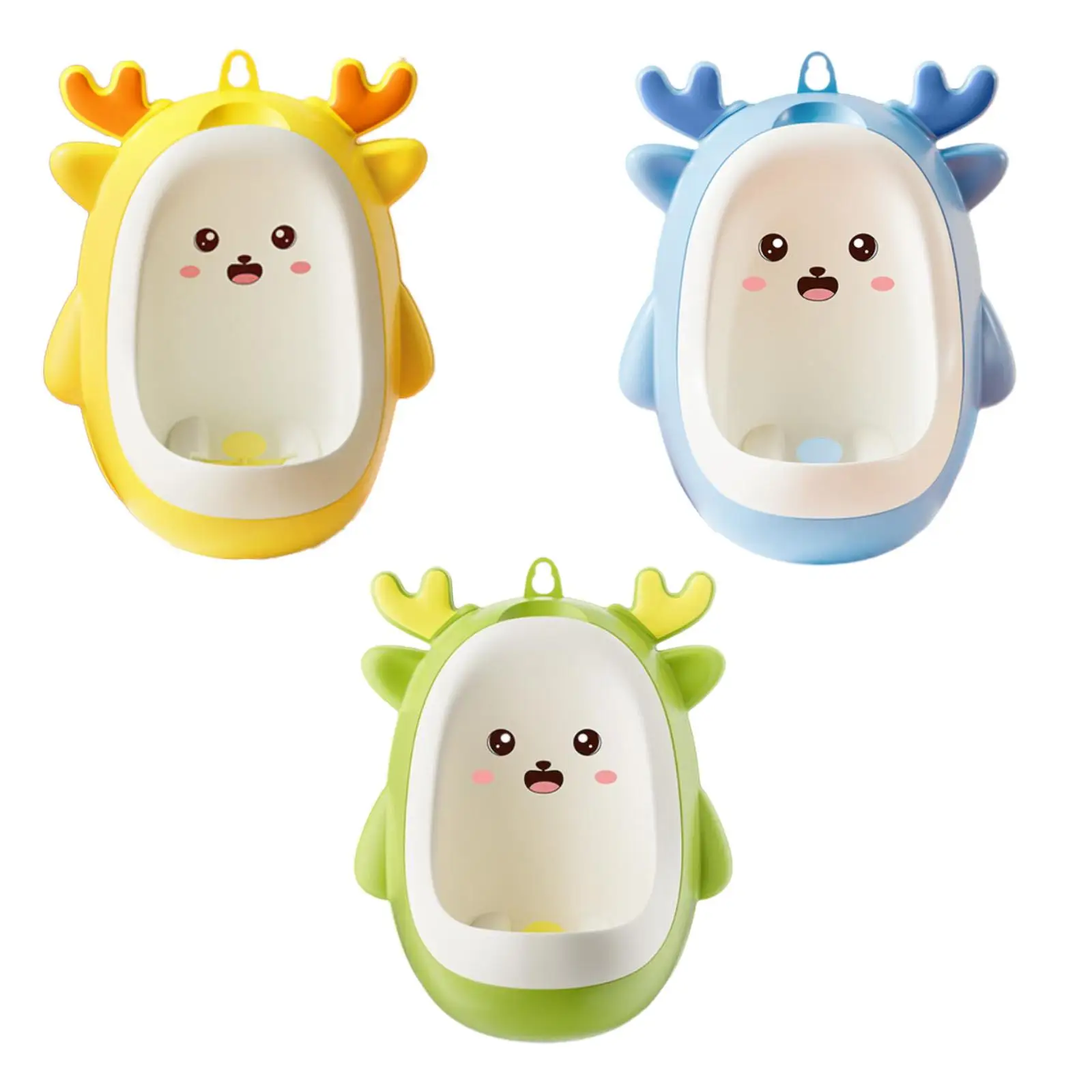 Standing Potty Urinal with Funny Aiming Target Dinosaur Potty Trainer Urinal Hanging Pee Trainer for Baby Toddlers Boys Kids 2
