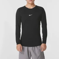 Nike T-shirt de compression à séchage rapide pour hommes, T-shirt de sport, fitness, basketball, pull-over Fb7920-010 1