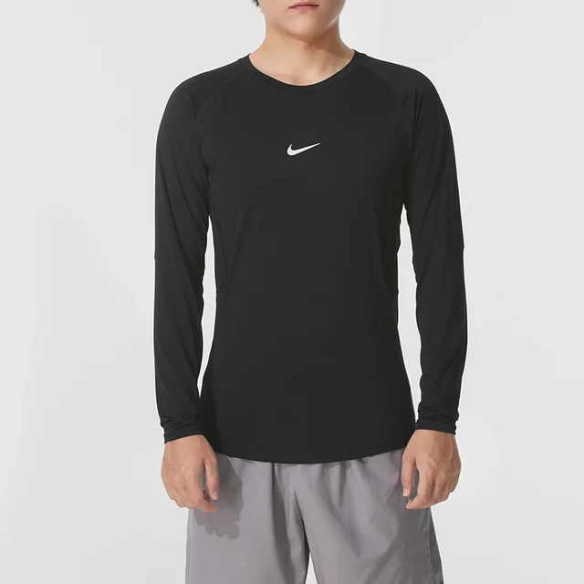 Nike T-shirt de compression à séchage rapide pour hommes, T-shirt de sport, fitness, basketball, pull-over Fb7920-010 1