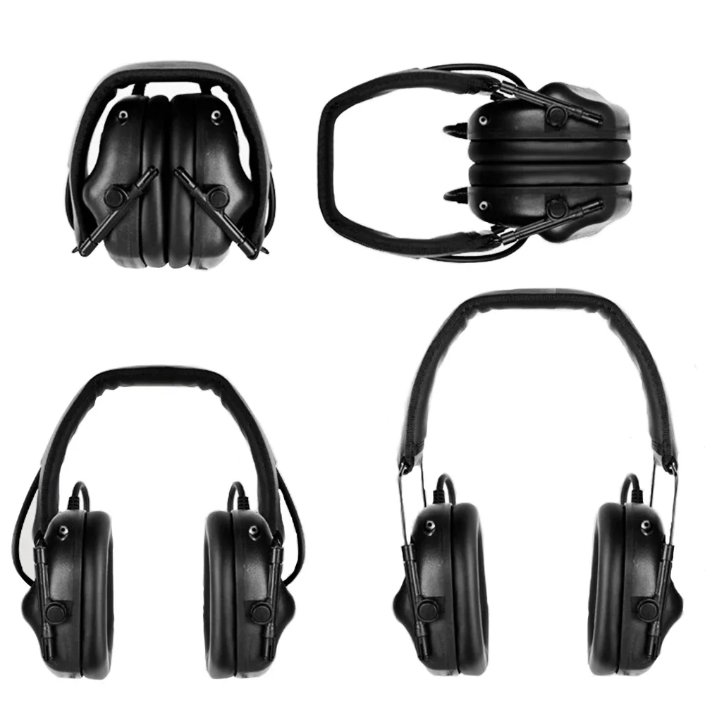 Tactical Headset Headphone Military Ear-muffs Shooting Headsets Hunting Hearing Protector Ear Protective earmuff use with PTT