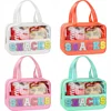 New PVC Transparent Makeup Bags Travel Portable Cosmetic Large Capacity Organizer Womens Cosmetic Bag Wash Bag Make up brush Bag 1