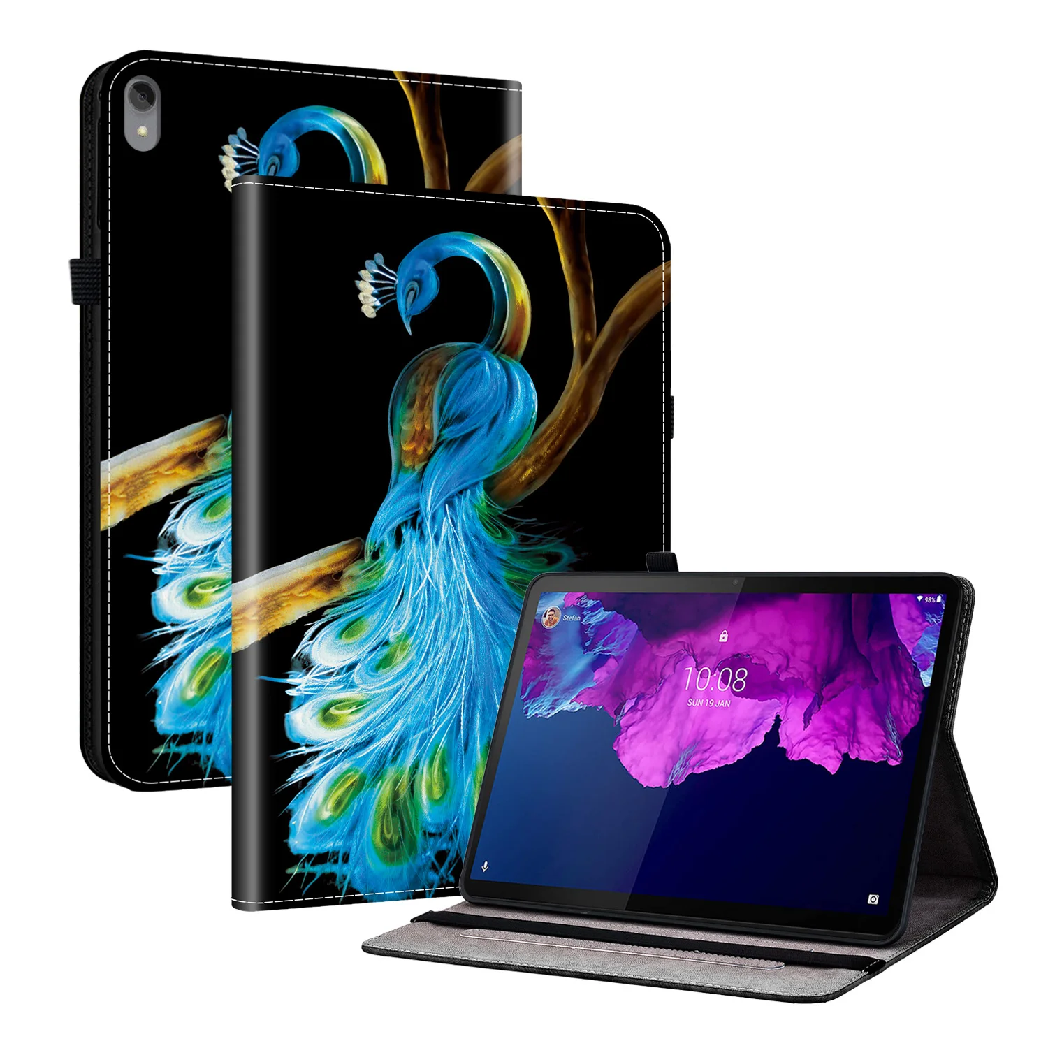 Premium Luxury Leather Tablet Cover, 11-12 Inch