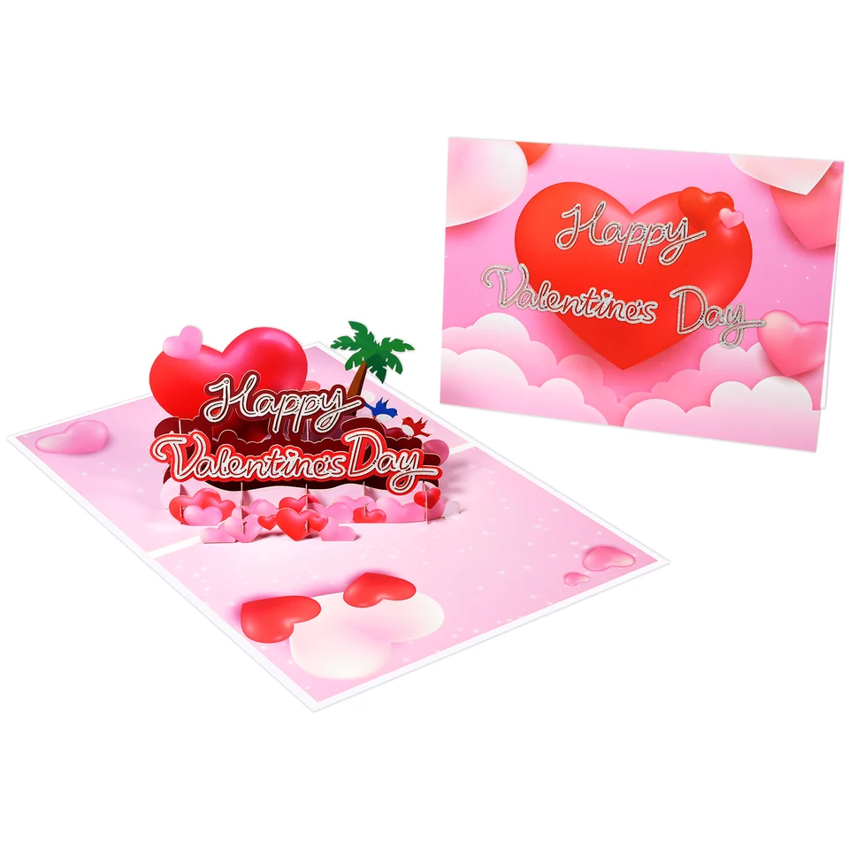 Pop-up kaart Valentijnsdag 3D hart speciale verjaardagskaart voor vrouwen en mannen, felicitatiekaart met hart - romantische liefdeskaart voor trouwdag, Ik hou van jou, kaart Pop-up kaart Valentijnsdag 3D hart speciale verjaardagskaart voor vrouwen en mannen, felicitatiekaart met hart - romantische liefdeskaart voor trouwdag, Ik hou van jou, kaart