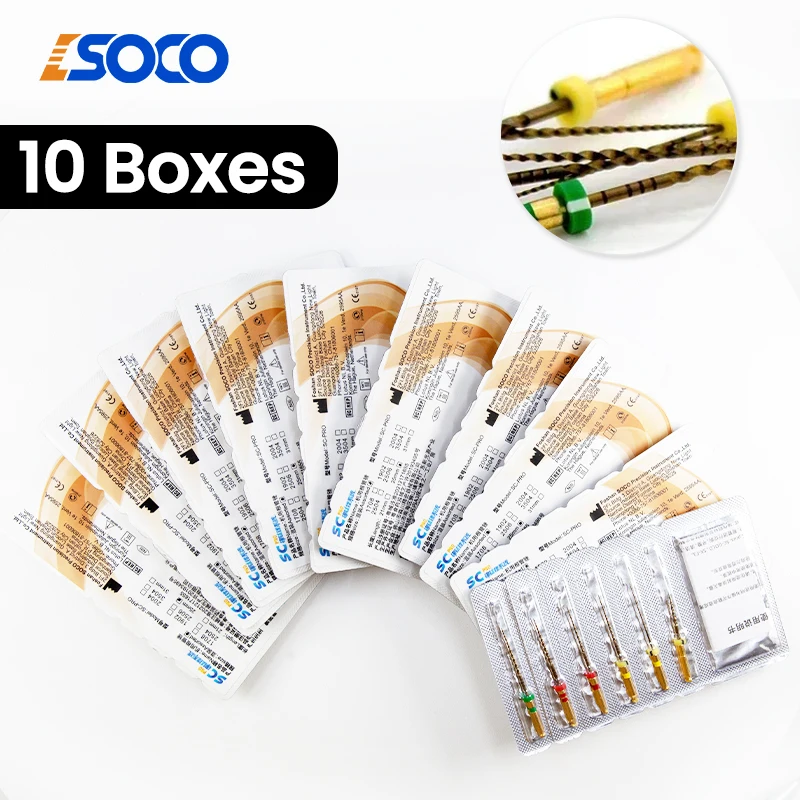 coxo-sc-pro-5-10boxes-gold-endodontic-files-high-performance-rotary-tools-for-efficient-root-canal-procedure-super-cutting-force