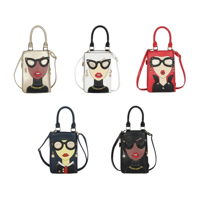 

Funny Beauty PU Leather Shoulder Bags Lady Crossbody Bag Handbag Tote Satchel Purse Fashion Phone for Women Girls E74B