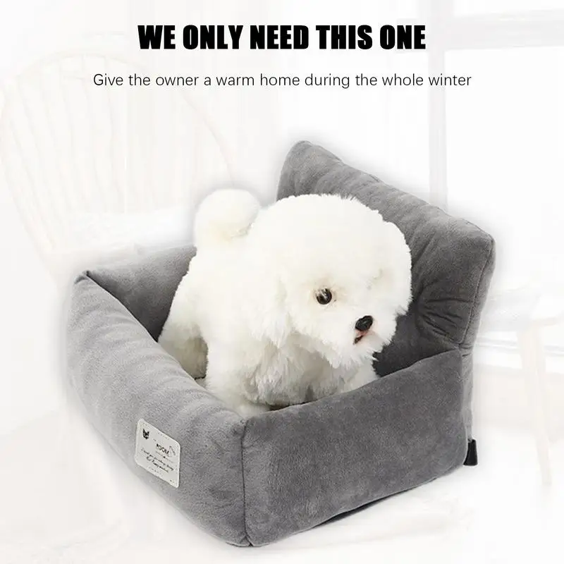 Pet Car Seat Comfy Ultra Soft Pet Booster Seat with Handle Dog Safety Car Seat Cover Travel Bag Washable Pet upplies