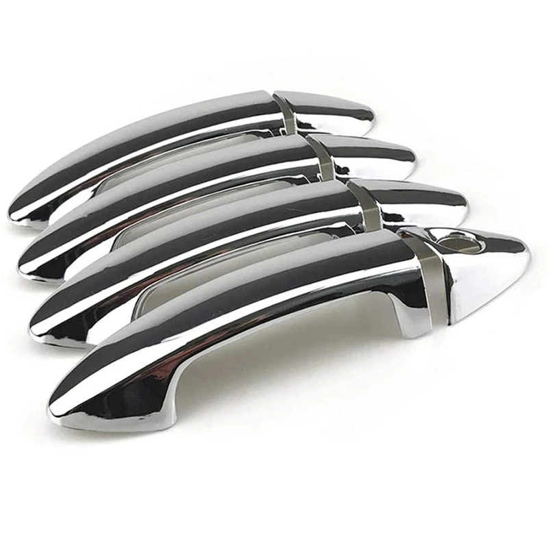 

Car Exterior Door Handle Cover Sticker for Ford Fiesta 2009 2010 2011 2012 Accessories, Silver