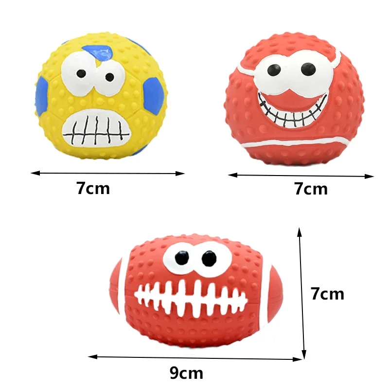 Dog Squeaky Rubber Toys Dog Latex Chew Toy Puppy Sound Toy Animal Bite Resistant Train Pet Supplies For Small Medium Large Dog 3
