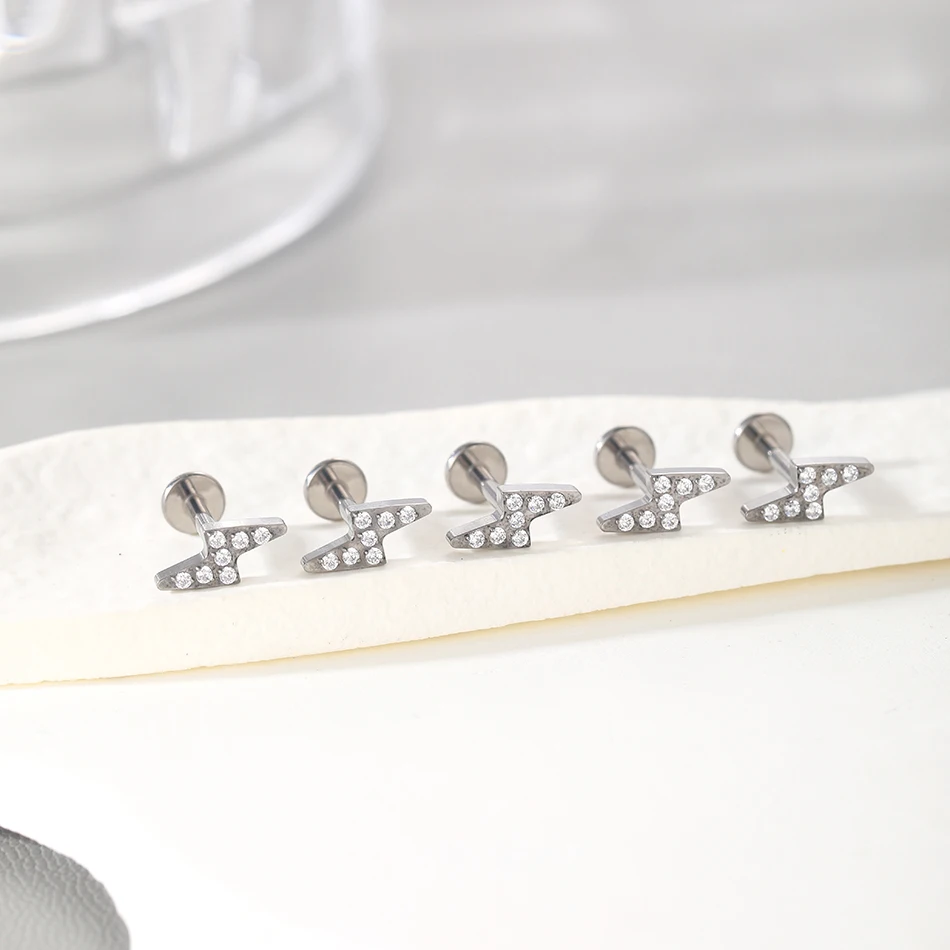 Earrings worn in nose piercing