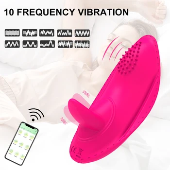 Wearable Panty G-point Tongue Licking Vibrator Vibrating Egg Remote Control Vagina Clitoral Stimulation Anal Sex Toys For Women 2