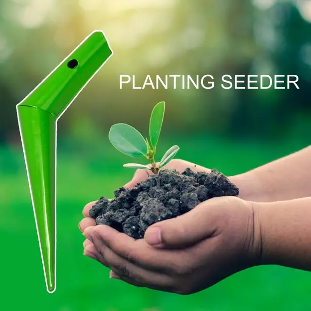 Izzó Ültetvény Szerszám Kompakt Méretű Rozsdaálló Ültetési Vaskertészet Lyuk Ásó Dibber Eszköz Kerti Kellékek - Image 2