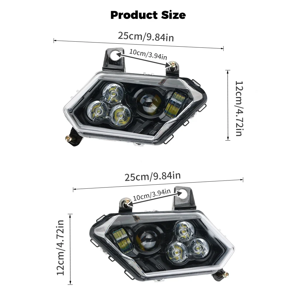 POKIAUTO LED Grill Accent Lights For Can-Am Maverick X3 (2017-2024) - Front Fascia Lights - View #11